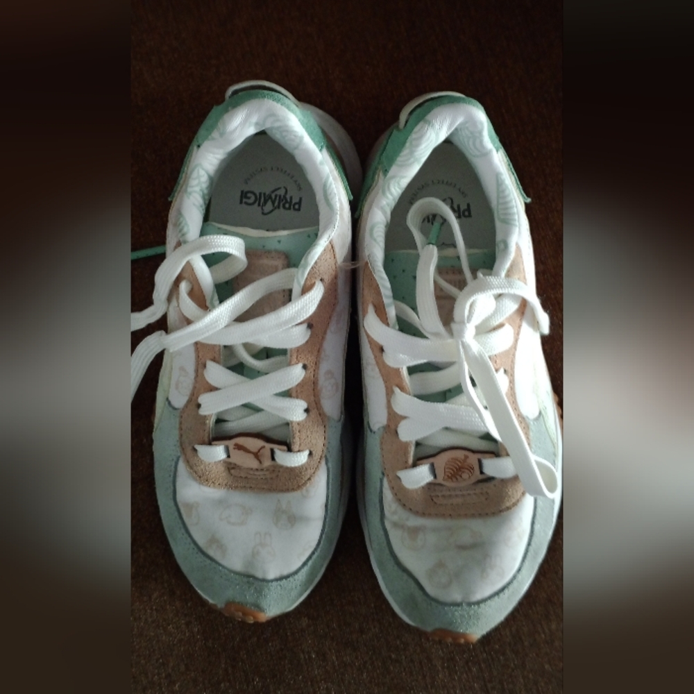 Puma Primigi Kids Sneakers - White and Tan